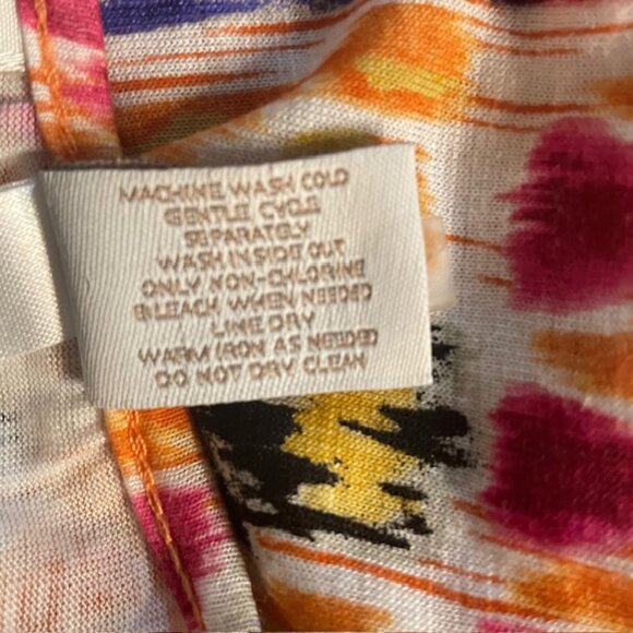 CHICO'S Tribal Rendition 3/4 Sleeve Top - Size XL - Picture 5 of 6